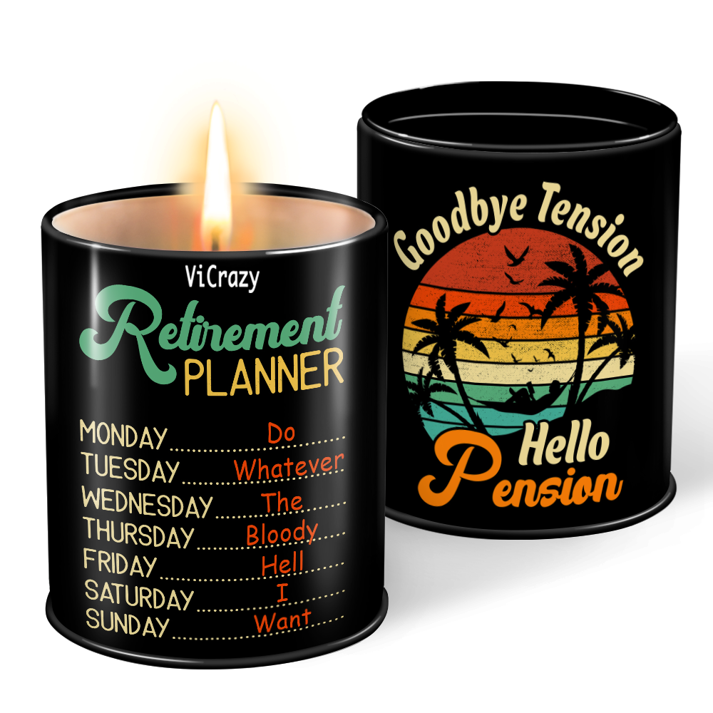 ViCrazy Retirement Gift - Good Bye Tension - Candle, Employee, Friendship Gifts for Women